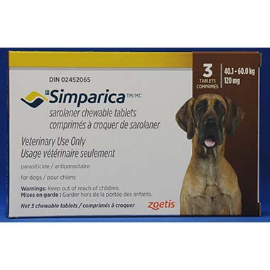 Simparica 120mg (40.1-60kg)