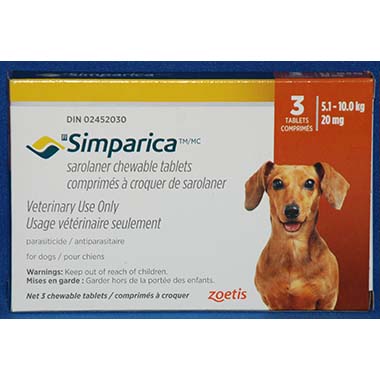 Simparica 20mg (5.1-10kg)